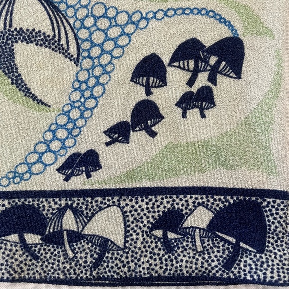 Vintage 60’s/70’s Mushroom Print Long Sleeve Shirt, L - Picture 4 of 11